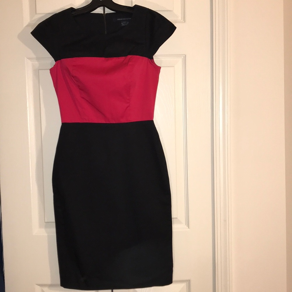 Red and black dress